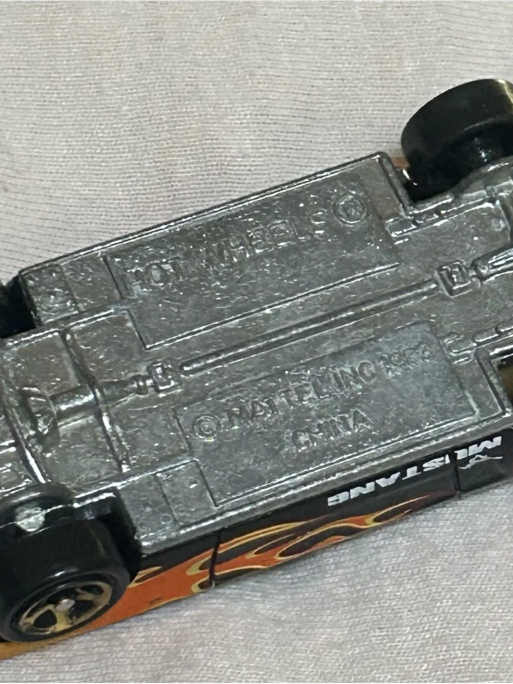 Hot Wheels '65 Black Mustang Convertible with Flames